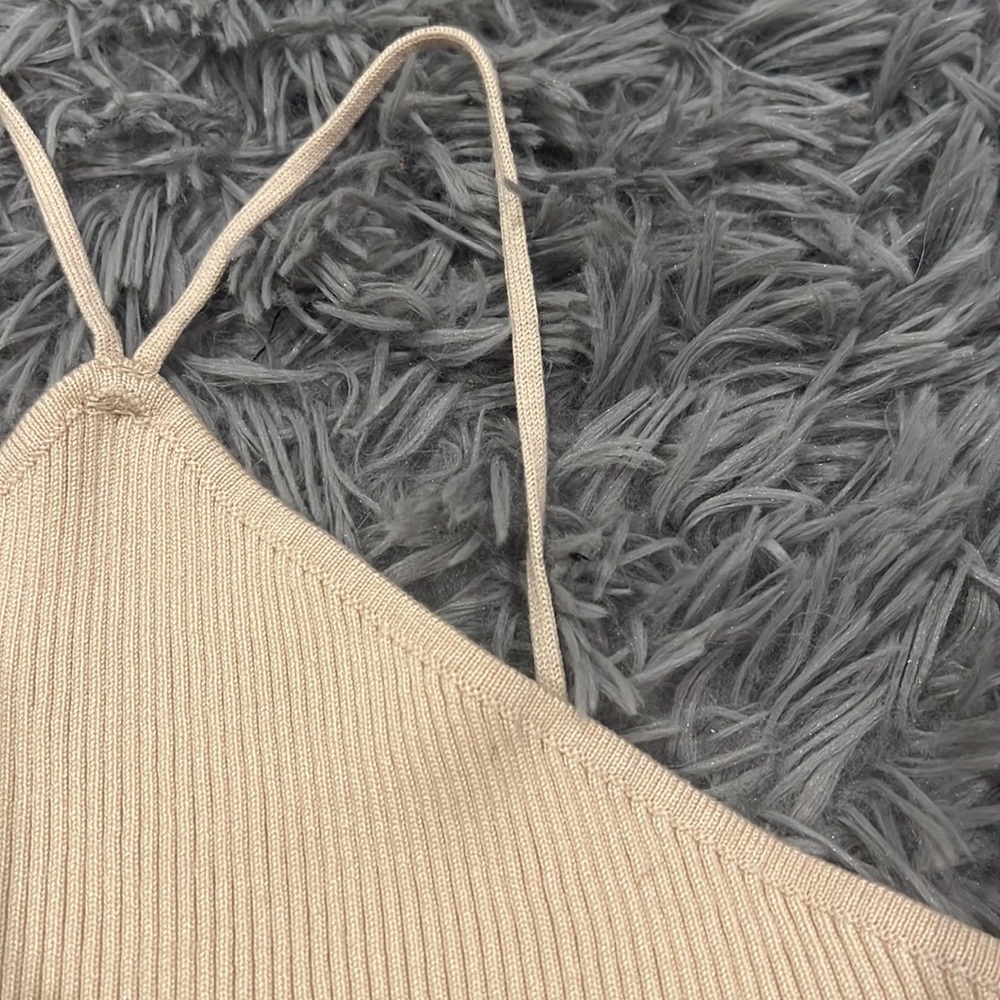 Halter Ribbed Top - Picture 2 of 7